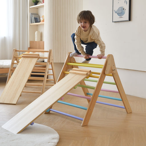 Avenlur Olive- Pikler Triangle Ladder and Climber Slide - Multiple Sizes