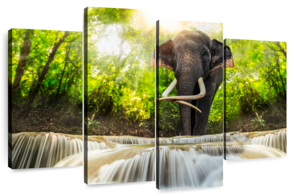 ElephantStock Waterfall Elephant Wall Art