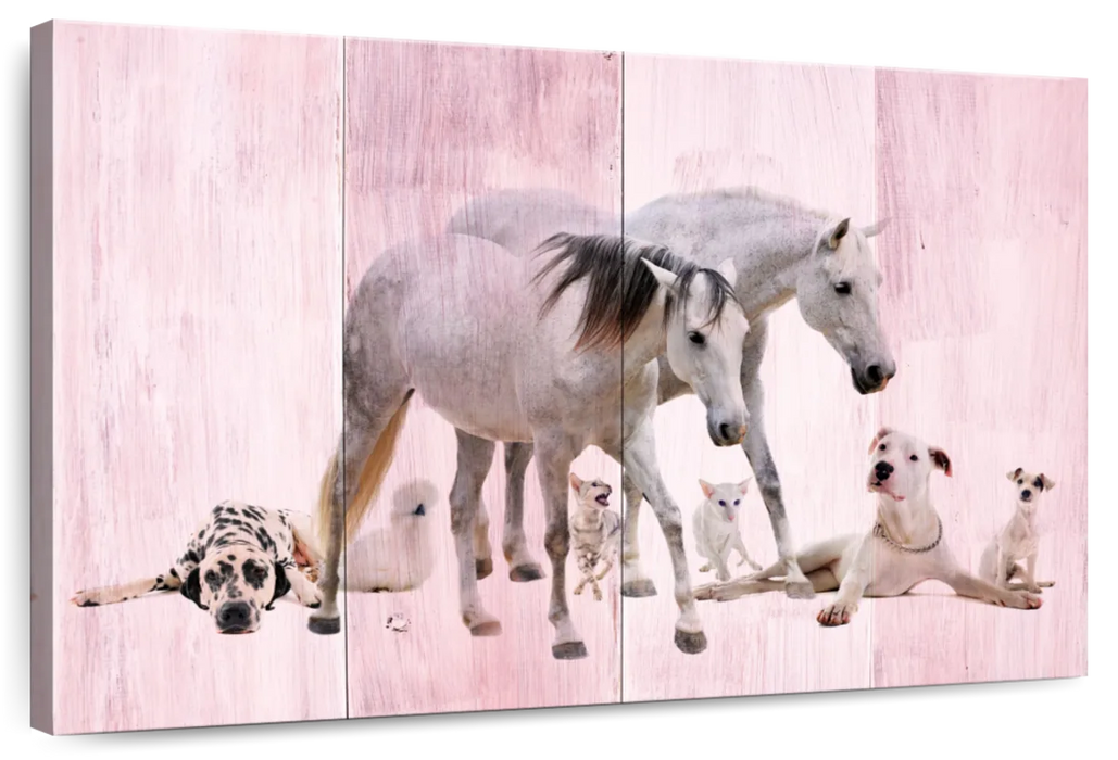 ElephantStock Dogs And Horses Wall Art