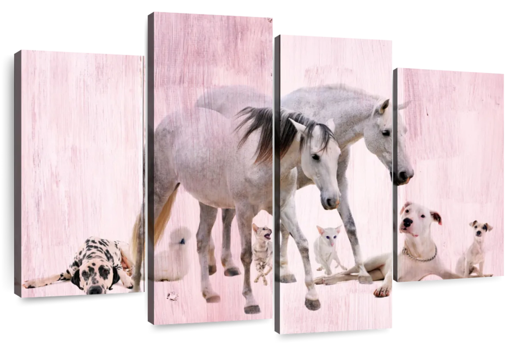 ElephantStock Dogs And Horses Wall Art