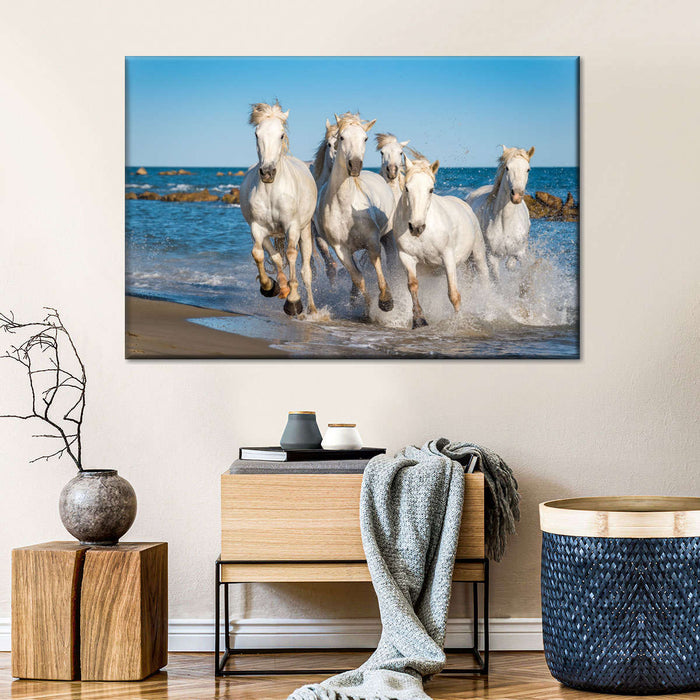 ElephantStock Camargue Horses Wall Art