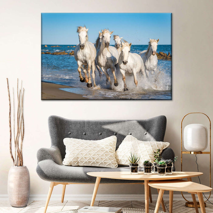 ElephantStock Camargue Horses Wall Art