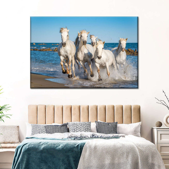 ElephantStock Camargue Horses Wall Art