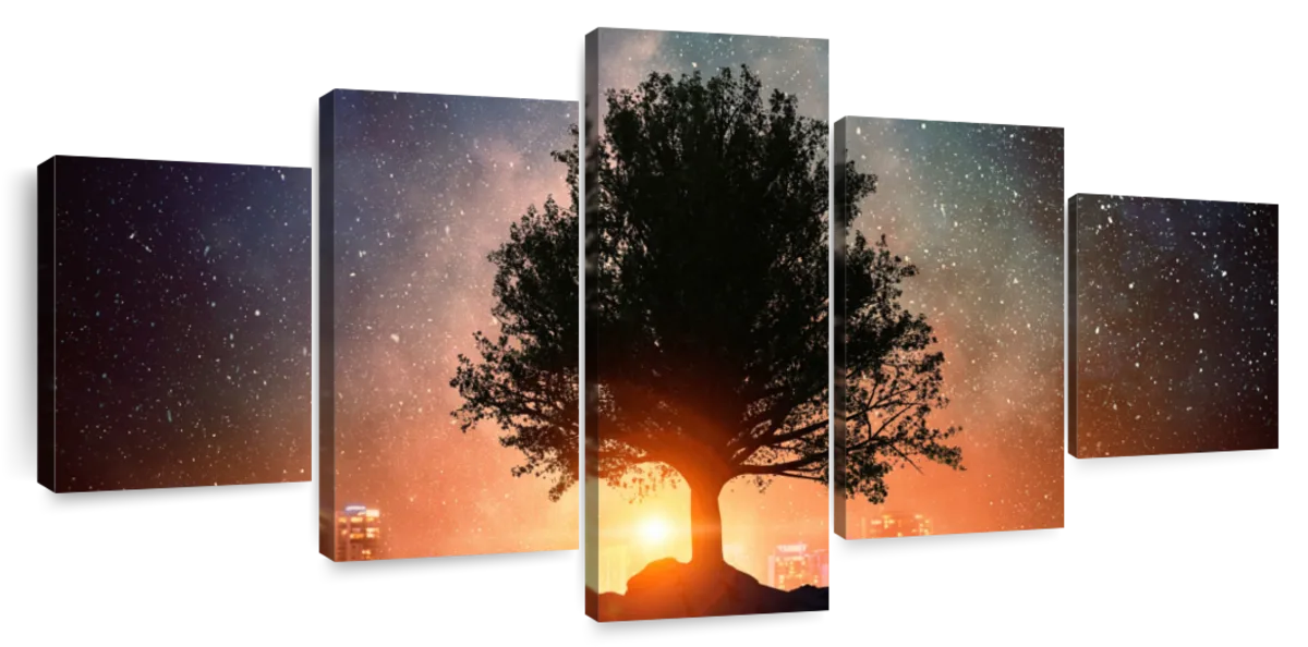 ElephantStock Starry Tree Wall Art