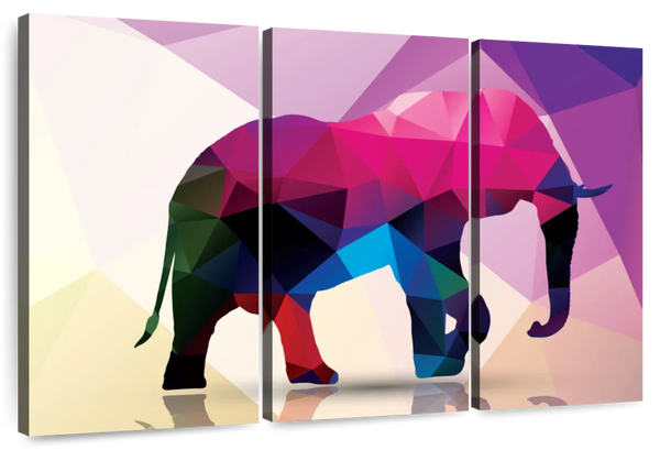 ElephantStock Geometric Elephant Wall Art