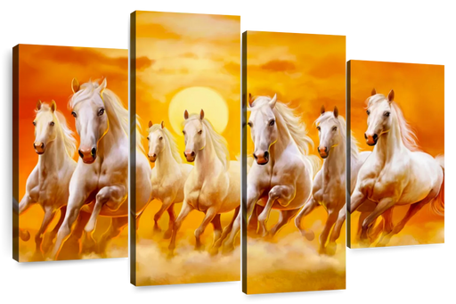 ElephantStock Seven Running Horses Wall Art