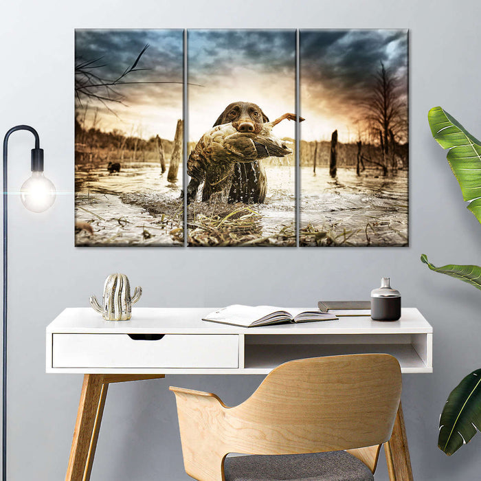 ElephantStock Dog Fetching Game Wall Art