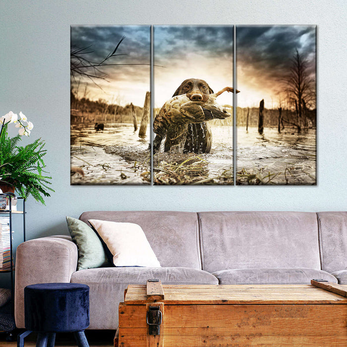 ElephantStock Dog Fetching Game Wall Art