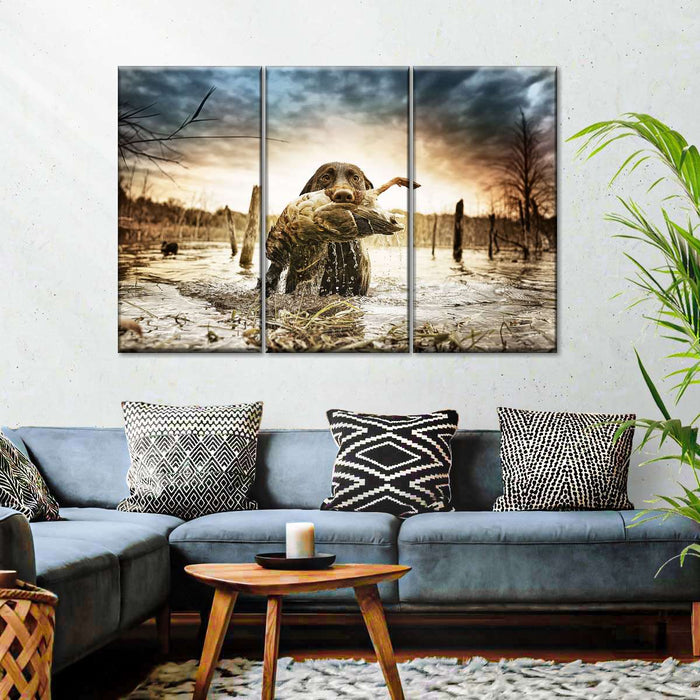 ElephantStock Dog Fetching Game Wall Art