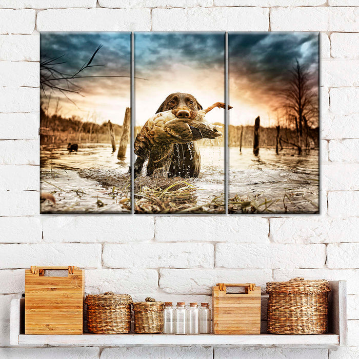 ElephantStock Dog Fetching Game Wall Art