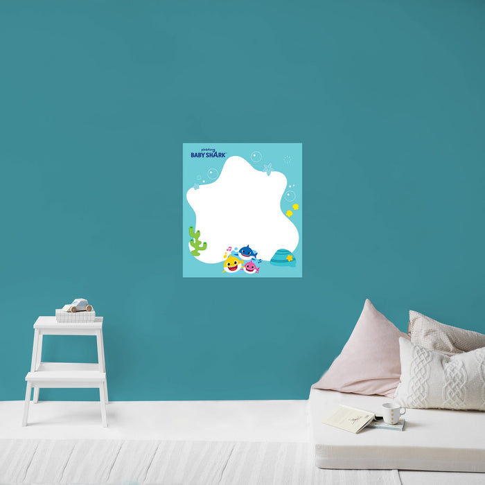 Fathead Baby Shark: Hunting Dry Erase - Officially Licensed Nickelodeon Removable Adhesive Decal