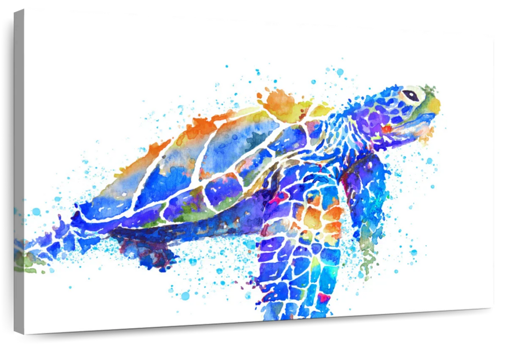 ElephantStock Sea Turtle Watercolor Wall Art