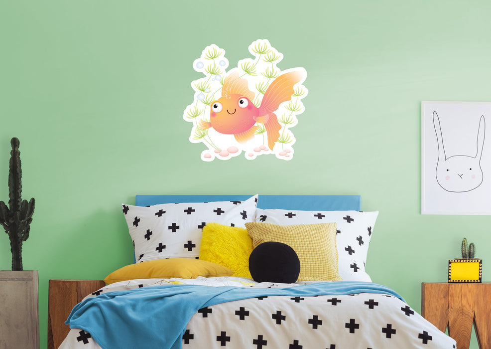 Fathead Nursery:  Fish Dreaming Icon        -   Removable Wall   Adhesive Decal