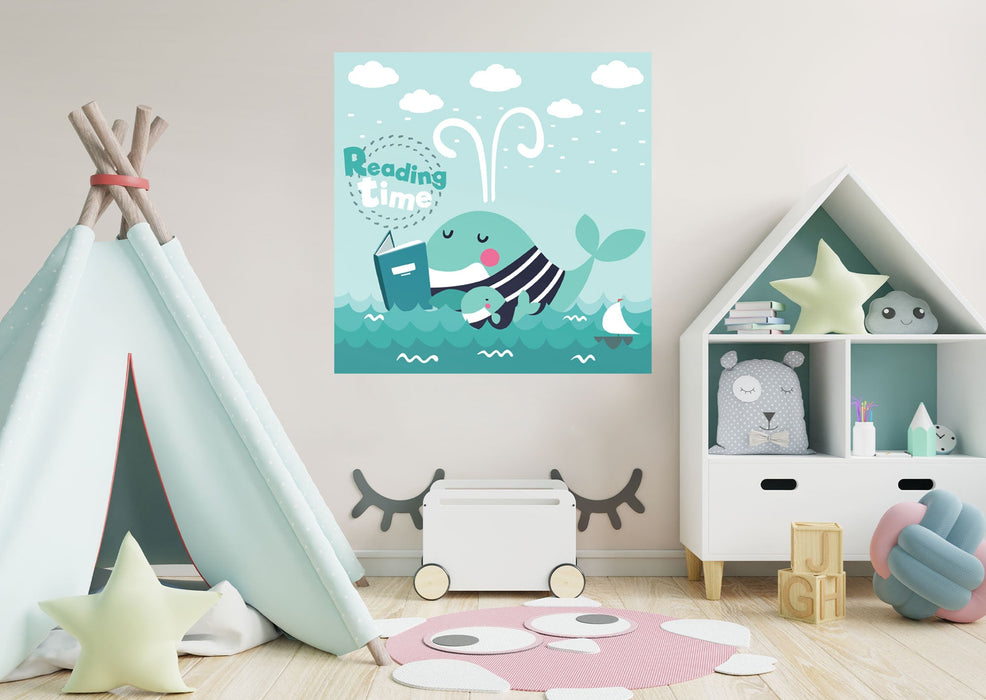 Fathead Nursery: Reading Time Mural - Removable Wall Adhesive Decal