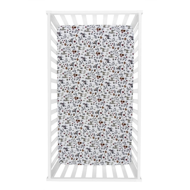 Trend Lab Scandi Folklore Deluxe Flannel Fitted Sheet