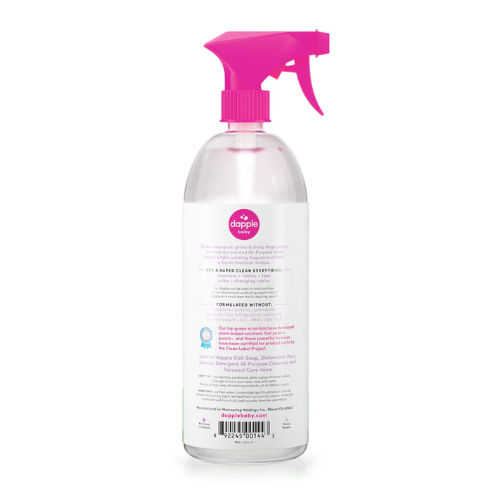 Dapple Baby All-Purpose Spray, Baby-Friendly Cleaning Spray Sweet Lavender