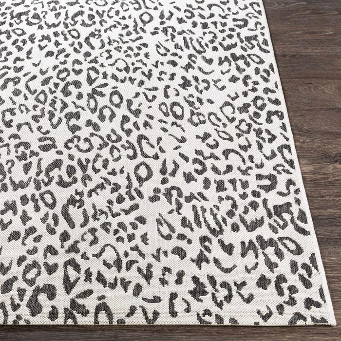 Hauteloom Alderbury White Leopard Print Rug