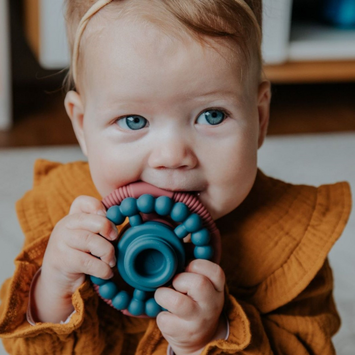 Jellystone Designs Rainbow Stacker and Teether Toy Rainbow