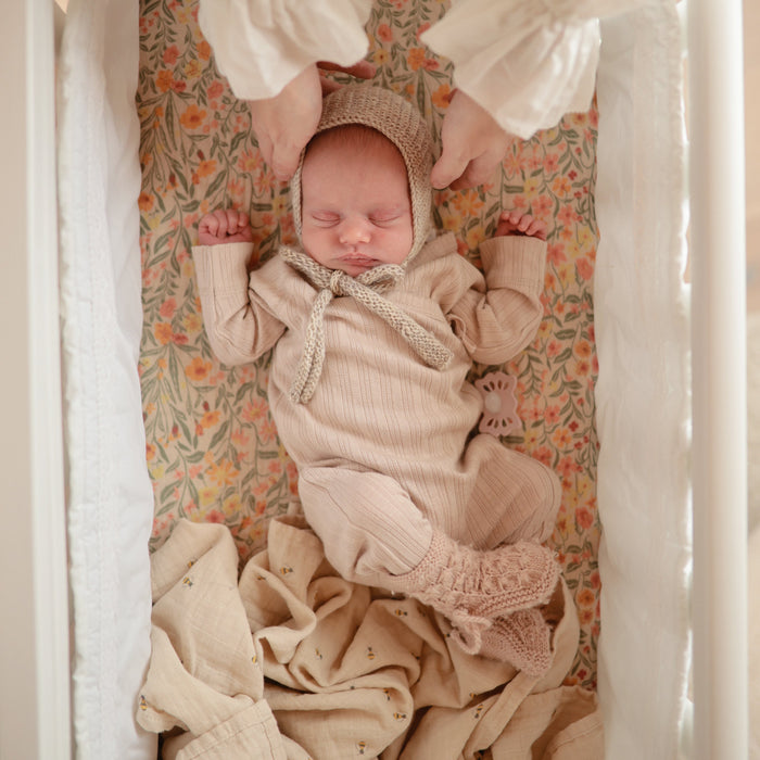 Mushie Extra Soft Muslin Crib Sheet