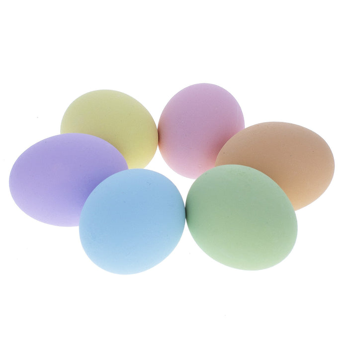 BestPysanky 6 Miniature Pastel Ceramic Eggs 1.27 Inches