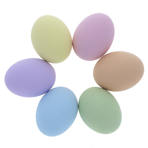 BestPysanky 6 Miniature Pastel Ceramic Eggs 1.27 Inches