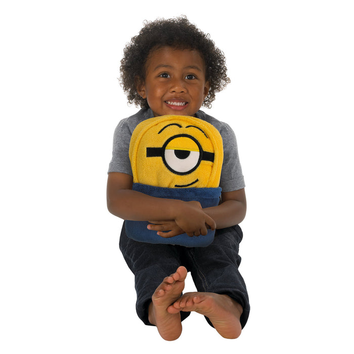 Illumination Lazy Minions Club Character Shaped Toddler Blanket