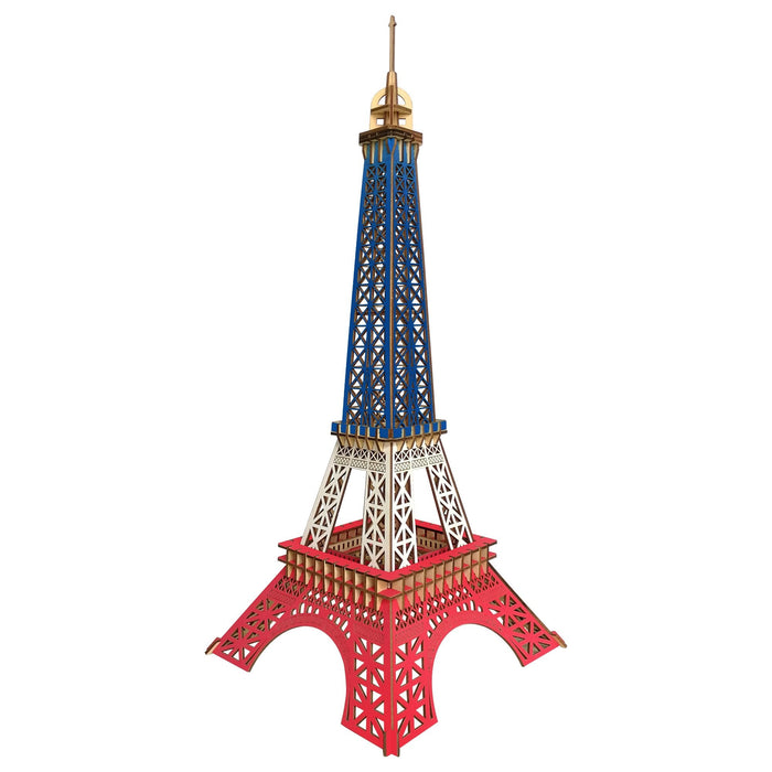 BestPysanky Paris Eiffel Tower Model Kit - Wooden Laser-Cut 3D Puzzle (94 Pcs)