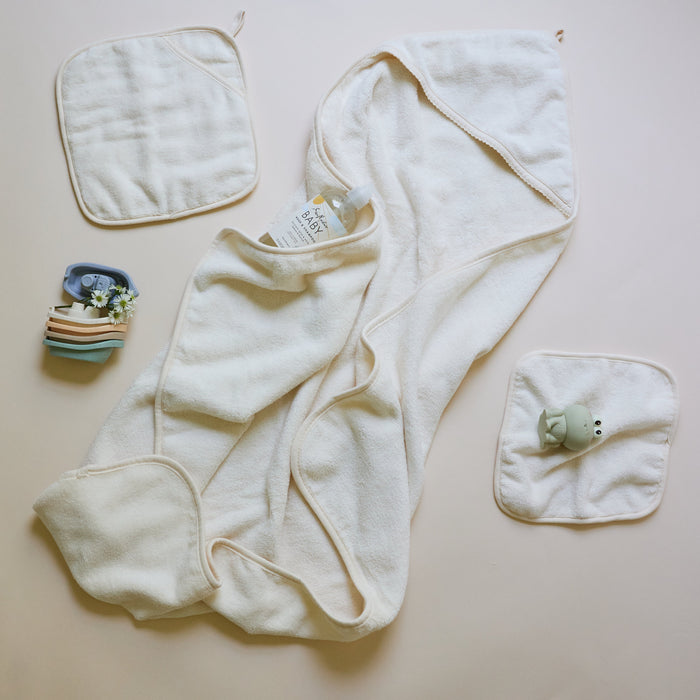 Ely's & Co. Hooded Towel & Washcloth