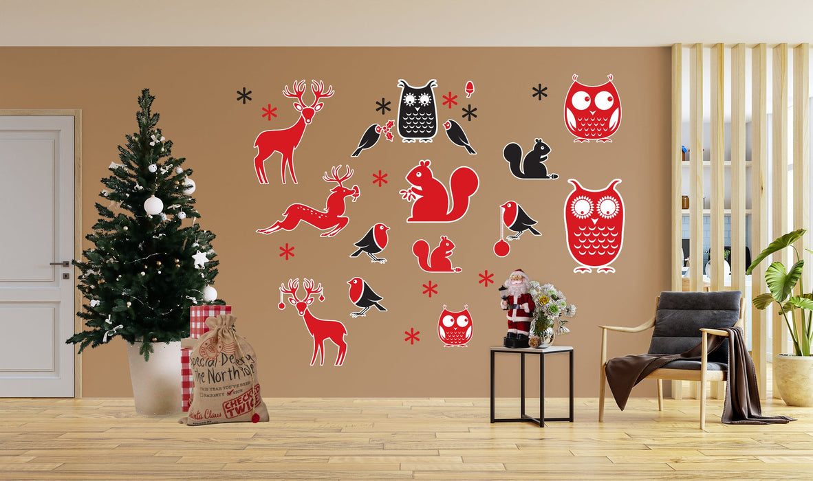 Fathead Seasons Decor: Winter Animals Collection - Removable Adhesive Decal