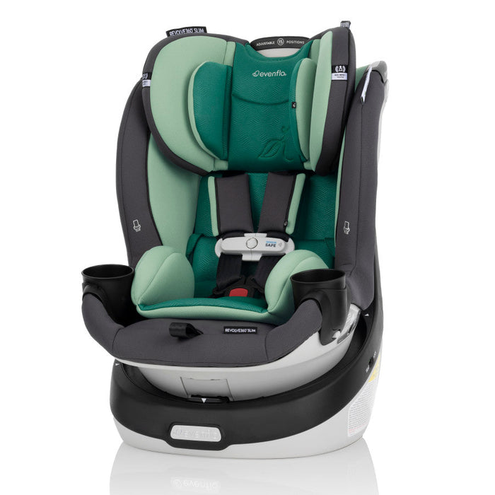 Evenflo® Revolve360 Slim 2-in-1 Rotational Car Seat with Green & Gentle Fabric