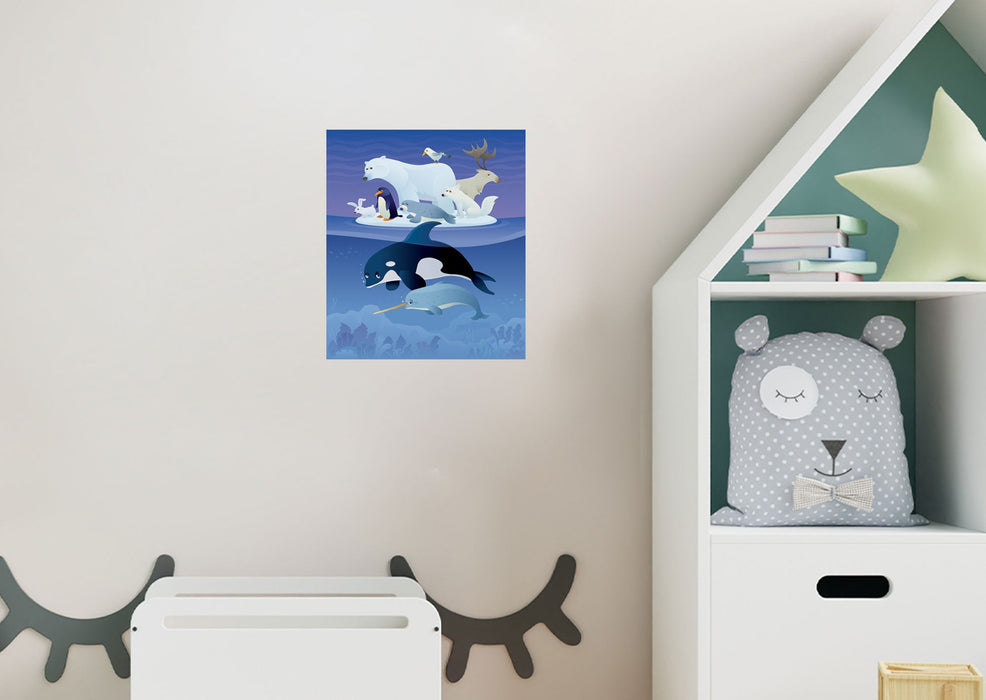 Fathead Nursery: North Pole Mural - Removable Wall Adhesive Decal