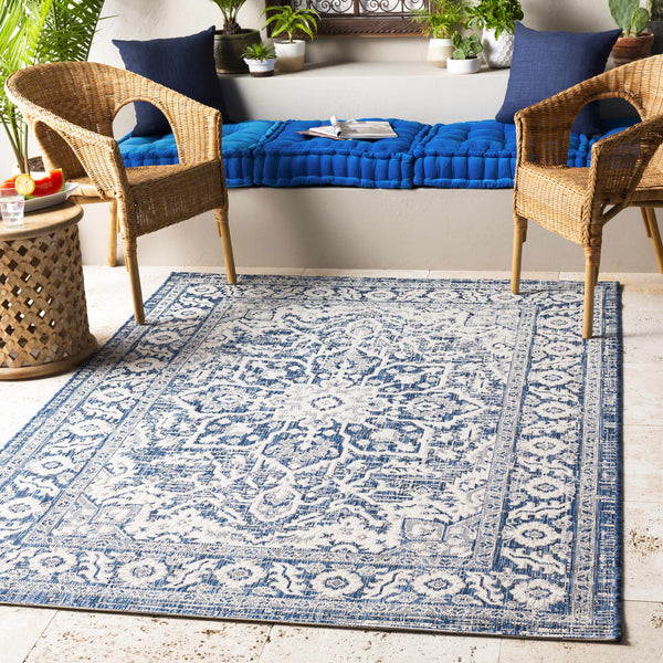 Hauteloom Etoile Navy Blue Performance Rug