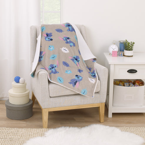 Disney Stitch Sherpa Baby Blanket