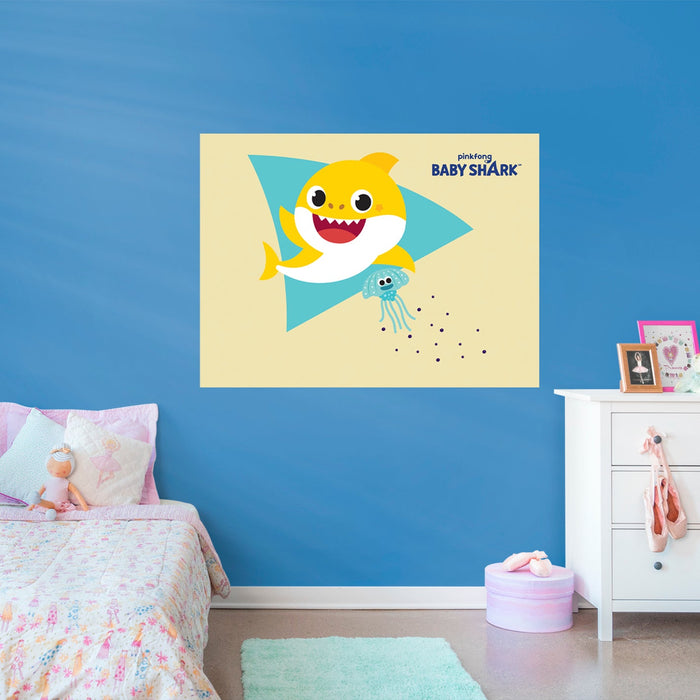 Fathead Baby Shark: Inkling Poster - Officially Licensed Nickelodeon Removable Adhesive Decal