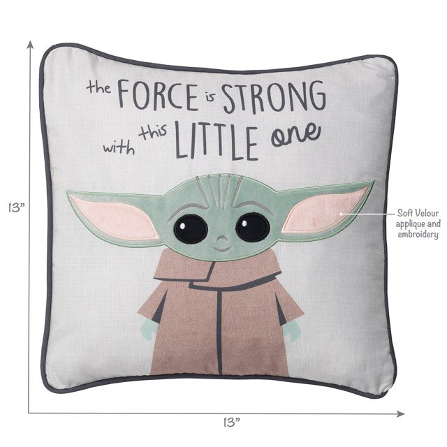 Lambs & Ivy Star Wars The Child/Baby Yoda Nursery Throw Pillow