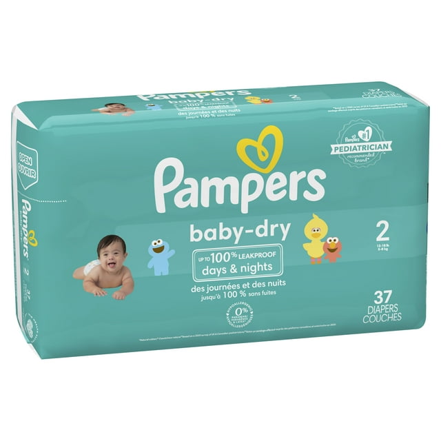 Pampers Baby Dry Diapers Size 2 37 Count