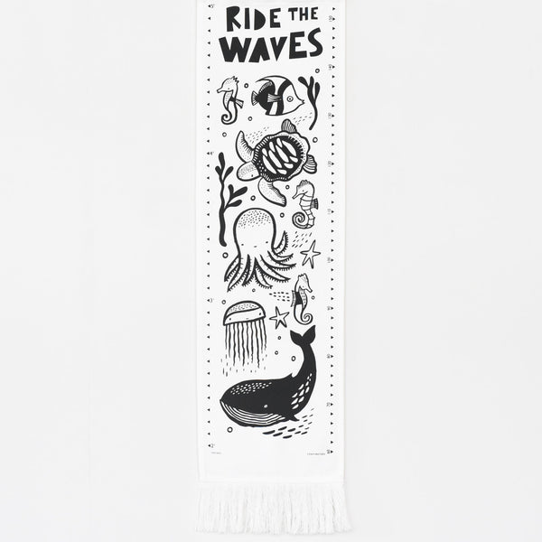 Wee Gallery Canvas Growth Chart - Ocean