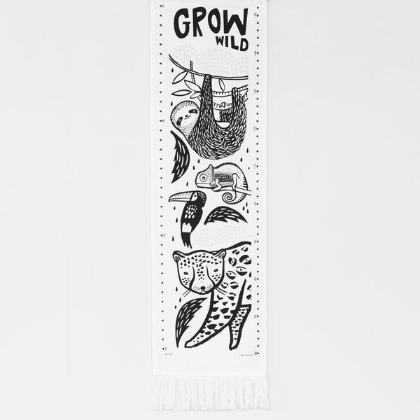 Wee Gallery Canvas Growth Chart - Rainforest