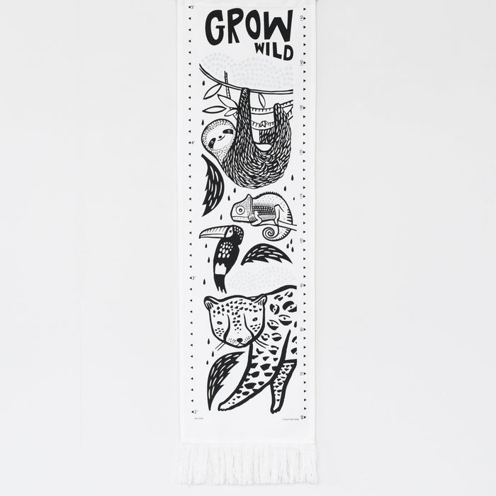 Wee Gallery Canvas Growth Chart - Rainforest