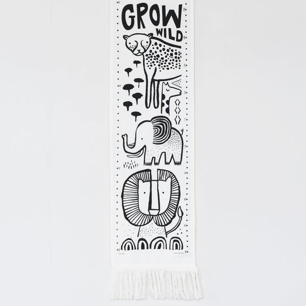 Wee Gallery Canvas Growth Chart - Safari