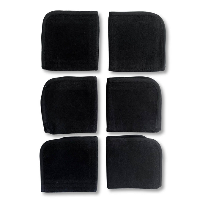 BedVoyage Bamboo Facial Washcloth 6 pack from BedVoyage viscose - Black