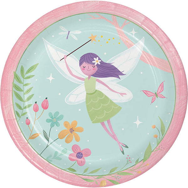 Party Decorations Fairy Forest Dinner Plate 8ct