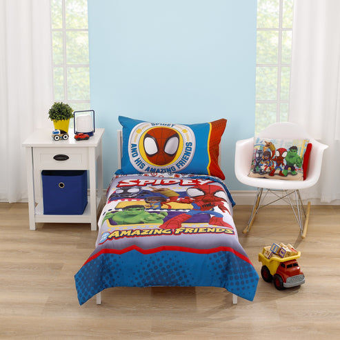 Marvel Spidey and His Amazing Friends Team Up 2 Piece Toddler Sheet Set