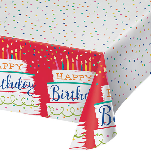 Party Decorations Festive Cake Tablecover, Paper 1ct