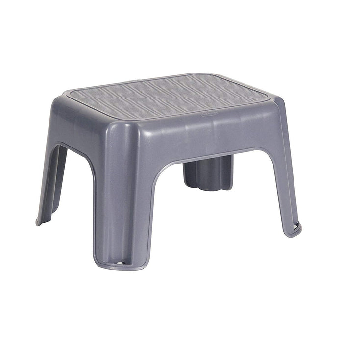 Rubbermaid Durable Plastic Step Stool w/ 250-LB Weight Capacity, Gray (4 Pack)