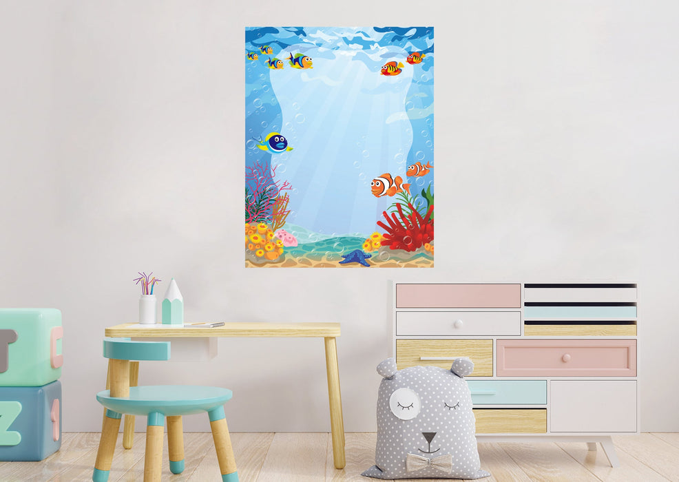 Fathead Nursery:  Depth of the Ocean Dry Erase        -   Removable Wall   Adhesive Decal