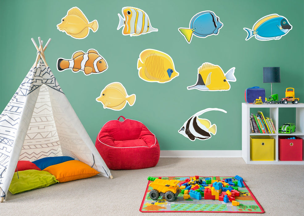 Fathead Nursery:  Goldfish Collection        -   Removable Wall   Adhesive Decal