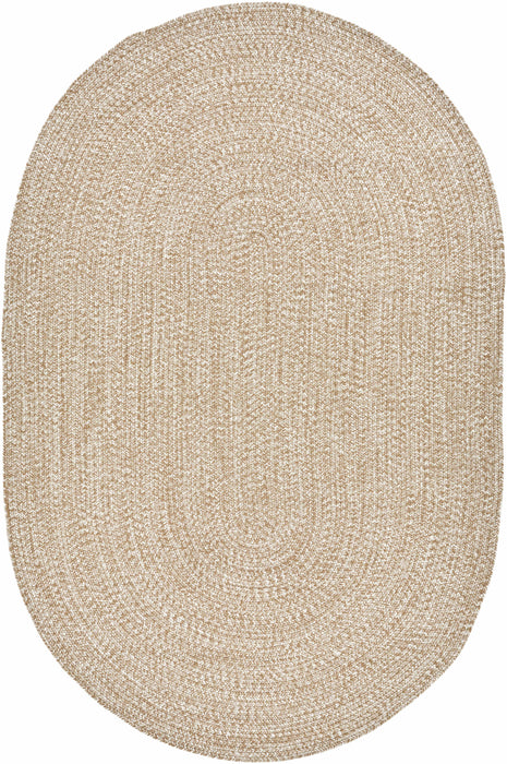 Hauteloom Cream Braided Faux Jute Rug