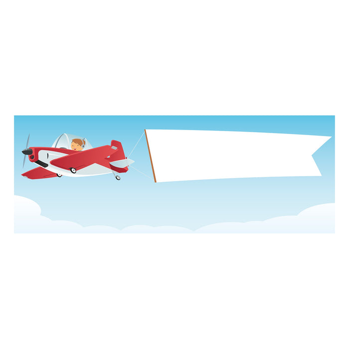 Fathead Nursery: Planes Red Plane Dry Erase - Removable Wall Adhesive Decal