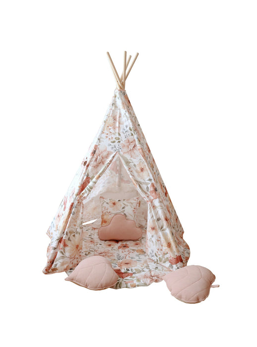 Moi Mili “Flower power” Teepee Tent and Round Mat Set